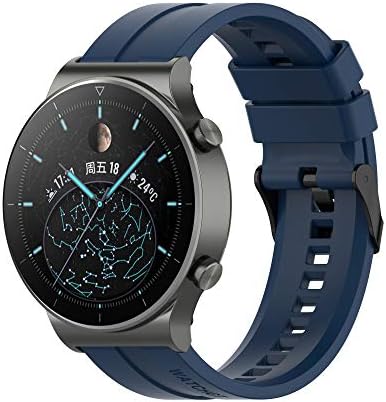 FitTurn Band Compatible with Huawei Watch 5 4 Pro/GT 6 5 4 3 2 Pro/GT 2e/GT 6 5 4 46mm/GT2 46mm/GT Active/ Replacement Straps Silicone Bands Bracelet Watch band Accessory Band for Huawei Watch 5 4 3pro/GTR 4