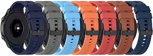 FitTurn Band Compatible with Huawei Watch 5 4 Pro/GT 6 5 4 3 2 Pro/GT 2e/GT 6 5 4 46mm/GT2 46mm/GT Active/ Replacement Straps Silicone Bands Bracelet Watch band Accessory Band for Huawei Watch 5 4 3pro/GTR 4