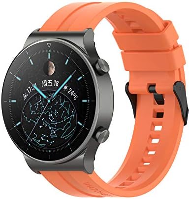 FitTurn Band Compatible with Huawei Watch 5 4 Pro/GT 6 5 4 3 2 Pro/GT 2e/GT 6 5 4 46mm/GT2 46mm/GT Active/ Replacement Straps Silicone Bands Bracelet Watch band Accessory Band for Huawei Watch 5 4 3pro/GTR 4