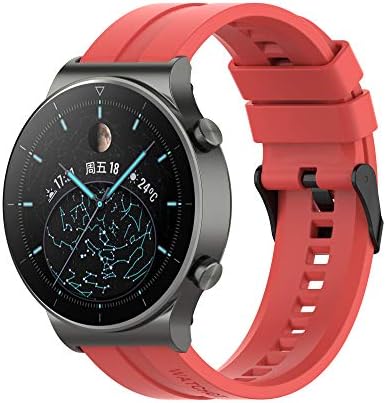 FitTurn Band Compatible with Huawei Watch 5 4 Pro/GT 6 5 4 3 2 Pro/GT 2e/GT 6 5 4 46mm/GT2 46mm/GT Active/ Replacement Straps Silicone Bands Bracelet Watch band Accessory Band for Huawei Watch 5 4 3pro/GTR 4