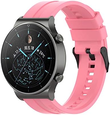 FitTurn Band Compatible with Huawei Watch 5 4 Pro/GT 6 5 4 3 2 Pro/GT 2e/GT 6 5 4 46mm/GT2 46mm/GT Active/ Replacement Straps Silicone Bands Bracelet Watch band Accessory Band for Huawei Watch 5 4 3pro/GTR 4
