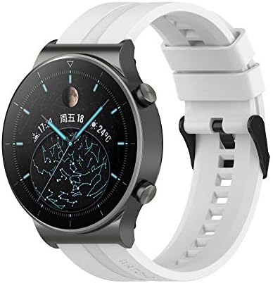 FitTurn Band Compatible with Huawei Watch 5 4 Pro/GT 6 5 4 3 2 Pro/GT 2e/GT 6 5 4 46mm/GT2 46mm/GT Active/ Replacement Straps Silicone Bands Bracelet Watch band Accessory Band for Huawei Watch 5 4 3pro/GTR 4