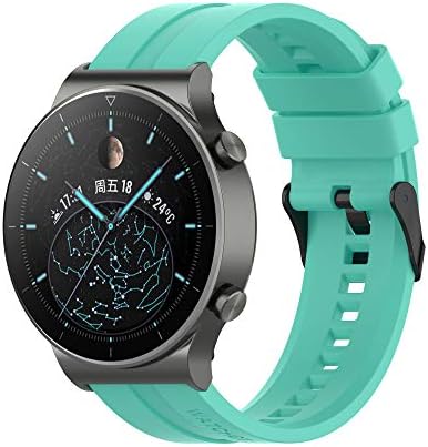 FitTurn Band Compatible with Huawei Watch 5 4 Pro/GT 6 5 4 3 2 Pro/GT 2e/GT 6 5 4 46mm/GT2 46mm/GT Active/ Replacement Straps Silicone Bands Bracelet Watch band Accessory Band for Huawei Watch 5 4 3pro/GTR 4