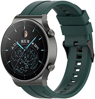 FitTurn Band Compatible with Huawei Watch 5 4 Pro/GT 6 5 4 3 2 Pro/GT 2e/GT 6 5 4 46mm/GT2 46mm/GT Active/ Replacement Straps Silicone Bands Bracelet Watch band Accessory Band for Huawei Watch 5 4 3pro/GTR 4