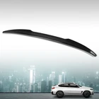 Fit For 2019 2024 BMW X4 G02 M4 Style Rear Trunk Spoiler Roof Wing Glossy Black