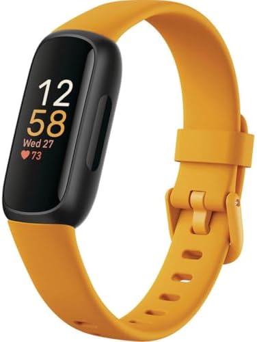 Fitbit Inspire 3 Health & Fitness Tracker with Stress Management  Workout Intensity  Sleep Tracking  24/7 Heart Rate   3 Month Google Health Premium Membership Included   Midnight Zen/Black