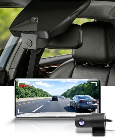 Fitcamx Front 4K Rear 1080P Dash Cam for 2026 Hyundai Palisade & Palisade Hybrid  HD2 P9100   OEM Factory Look  Dual HD Video  WiFi & APP  Loop Recording  Gravity Sensor  Easy to Set  128GB Card