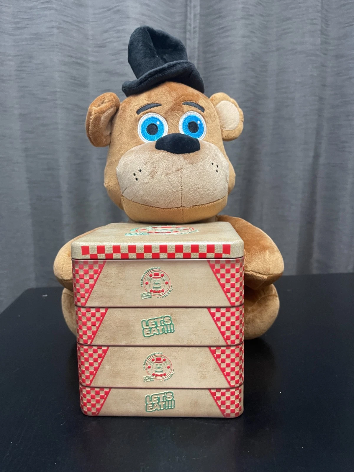 Five Nights At Freddys FNAF 2 Freddy Plush Pizza Box Popcorn Bucket Tin Cinemark