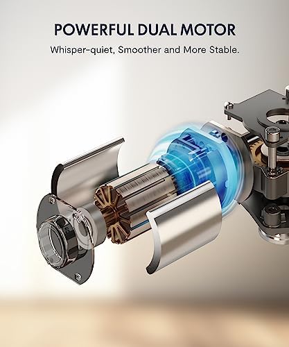 FlexiSpot E6 Bamboo 3 Stage Dual Motor Electric Standing Desk 55 x 28 Sit Stand Up Desk  Holds 220 lbs  Adjustable Height w/ Memory Presets  Solid Bamboo Desktop & White Frame  Ships in 2 Boxes