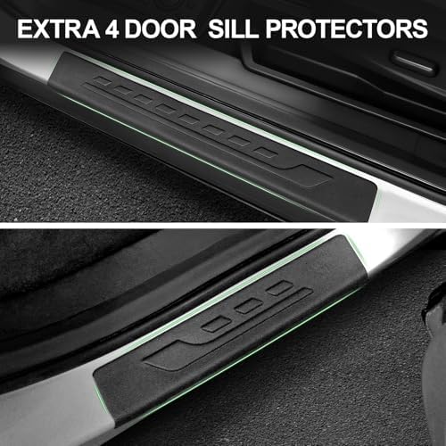 Floor Mats for Ford Escape 2013 2019 and C Max 2013 2018  TPE All Weather Durable Floor Liners Door Sill Guards for Ford Escape Accessories