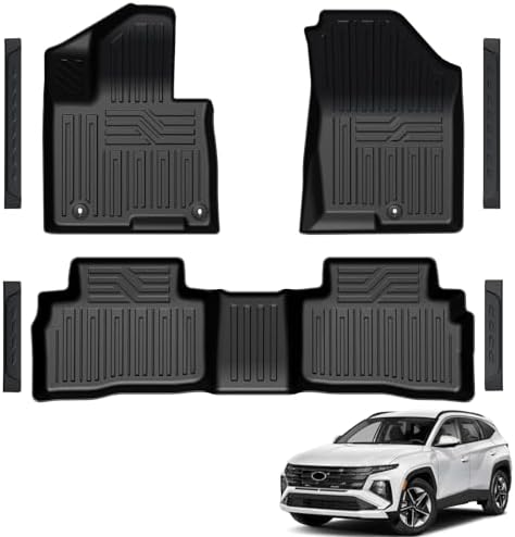 Floor Mats for Ford Escape 2013 2019 and C Max 2013 2018  TPE All Weather Durable Floor Liners Door Sill Guards for Ford Escape Accessories