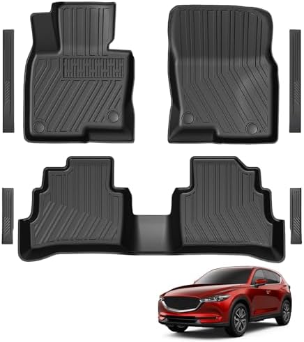 Floor Mats for Ford Escape 2013 2019 and C Max 2013 2018  TPE All Weather Durable Floor Liners Door Sill Guards for Ford Escape Accessories