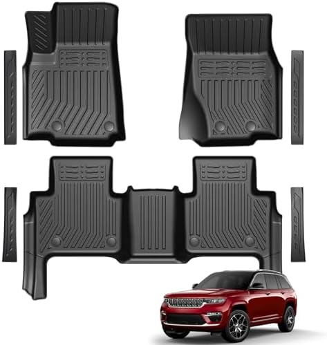 Floor Mats for Ford Escape 2013 2019 and C Max 2013 2018  TPE All Weather Durable Floor Liners Door Sill Guards for Ford Escape Accessories