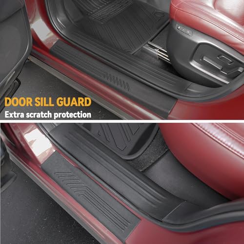 Floor Mats for Mazda CX 5 2017 2025  All Weather Floor Mats Trunk Cargo Liner with Backrest Protectors and Door Sill Guards Accessories  Full Coverage Set