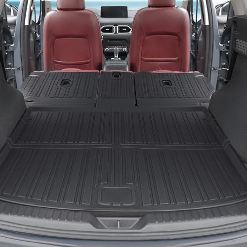 Floor Mats for Mazda CX 5 2017 2025  All Weather Floor Mats Trunk Cargo Liner with Backrest Protectors and Door Sill Guards Accessories  Full Coverage Set