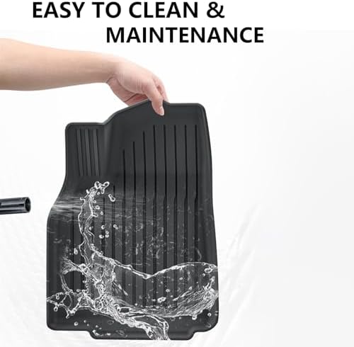 Floor Mats for Tesla Model Y Juniper 2025  Set of 7 Mats All Weather TPE Waterproof Anti Slip Front & Rear Trunk Mats Cargo Liners Rear Door Sill Cover  Custom Fit for Tesla 5 Seater