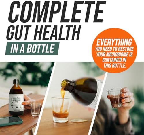 Flora Biome   Live Probiotic  Prebiotic  & Postbiotic   Organic Live Culture   10 Probiotic Strains  18 Fermented Herbs   Complete Gut Health & Microbiome Optimizer  16 oz 