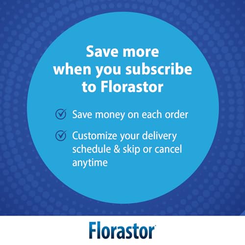 Florastor Probiotics for Digestive and Immune Health  100 Capsules  Probiotics for Women & Men  Helps Flush Out Bad Bacteria  Boosts The Good with Our Unique Strain Saccharomyces Boulardii