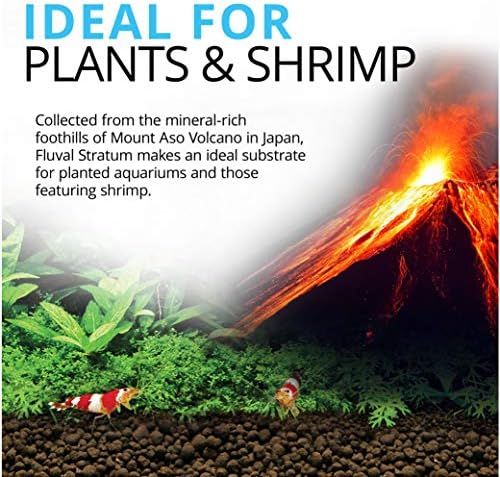 Fluval 12695 Plant and Shrimp Stratum for Freshwater Fish Tanks  17 6 lbs    Aquarium Substrate for Strong Plant Growth  Supports Neutral to Slightly Acidic pH