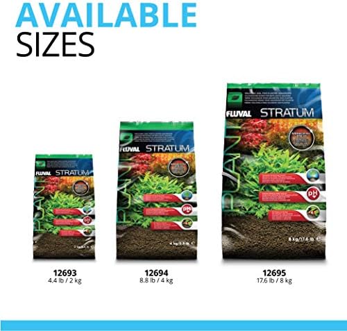 Fluval 12695 Plant and Shrimp Stratum for Freshwater Fish Tanks  17 6 lbs    Aquarium Substrate for Strong Plant Growth  Supports Neutral to Slightly Acidic pH