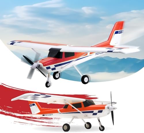 Fms Rc Planes for Adults Beginners 1220mm Ranger Remote Control Airplane with Reflex Red Hobby Rc Airplanes PNP  No Transmitter Battery Charger 