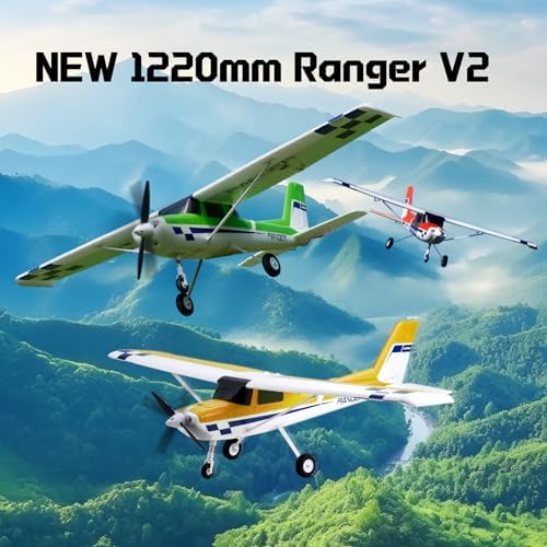 Fms Rc Planes for Adults Beginners 1220mm Ranger Remote Control Airplane with Reflex Red Hobby Rc Airplanes PNP  No Transmitter Battery Charger 