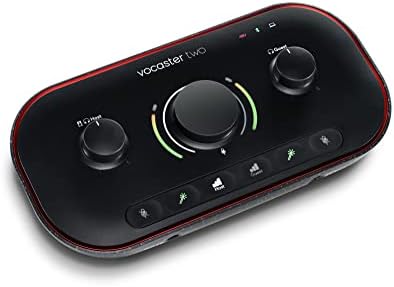 Focusrite Vocaster One   Podcasting Interface for Recording as a Solo Creator  Use Auto Gain  Enhance  and Mute for Easy Podcasting  Small  Lightweight  and Powered by Computer