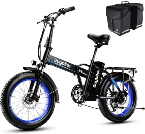 Foldable Electric Bike for Adults  30 MPH  48V 20Ah Removable Battery up to 80Miles  20 Fat Tire Peak 1000W Motor Dirt Ebike Adult Electric Bicycle for City Commute Beach Mountain Adventurous E Bike