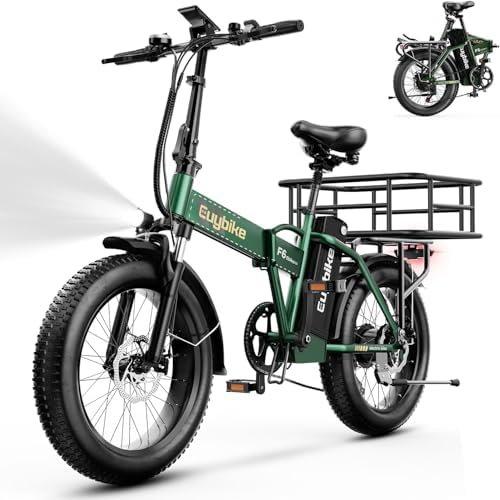 Foldable Electric Bike for Adults  30 MPH  48V 20Ah Removable Battery up to 80Miles  20 Fat Tire Peak 1000W Motor Dirt Ebike Adult Electric Bicycle for City Commute Beach Mountain Adventurous E Bike