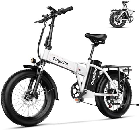 Foldable Electric Bike for Adults  30 MPH  48V 20Ah Removable Battery up to 80Miles  20 Fat Tire Peak 1000W Motor Dirt Ebike Adult Electric Bicycle for City Commute Beach Mountain Adventurous E Bike