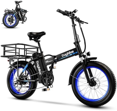 Foldable Electric Bike for Adults  30 MPH  48V 20Ah Removable Battery up to 80Miles  20 Fat Tire Peak 1000W Motor Dirt Ebike Adult Electric Bicycle for City Commute Beach Mountain Adventurous E Bike