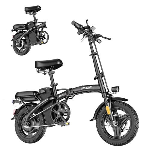 Folding Electric Bike for Adults  400W  Peak 500W  Motor 23MPH Max Speed Foldable Electric Bicycles 14 Ebike  48V12AH Battery 35 Miles PAS Range Mini E Bikes for Adults and Teens