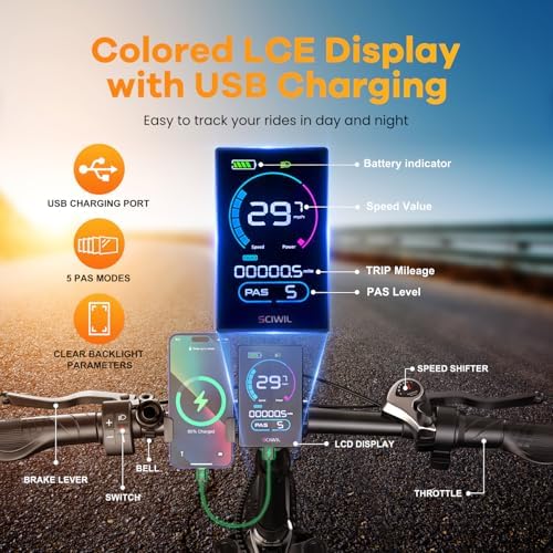 Folding Electric Bike for Adults with Peak 1000W Motor  48V 20AH Battery up to 30MPH 80 Miles  20 Fat Tire All Terrain Ebike  Front Suspension 7 Speed Commuter E Bike  Step Thru  UL Certified