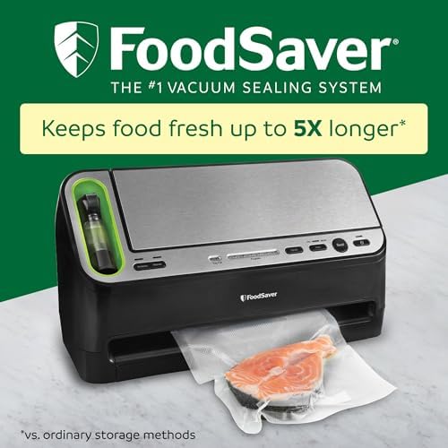 FoodSaver V4400 2 in 1 Vacuum Sealer Machine with Automatic Vacuum Sealer Bag Detection and Starter Kit