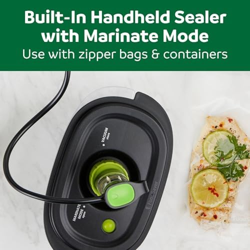 FoodSaver V4400 2 in 1 Vacuum Sealer Machine with Automatic Vacuum Sealer Bag Detection and Starter Kit