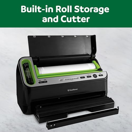 FoodSaver V4400 2 in 1 Vacuum Sealer Machine with Automatic Vacuum Sealer Bag Detection and Starter Kit