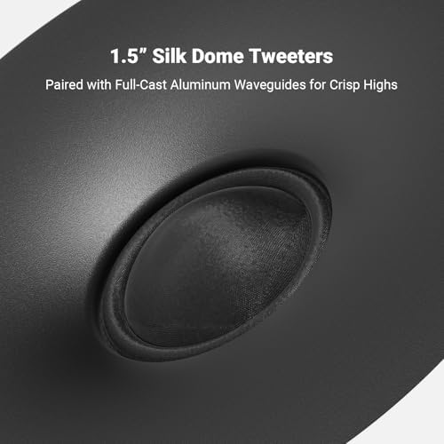 Fosi Audio SP601 Passive Bookshelf Speakers  4  160W Home Audio HiFi Stereo Speaker with 6 5 HybridCone Composite Woofers and 1 5 Silk Dome Tweeters for Home Theater/Listening Room  Pair