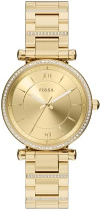 Fossil Womens Watch  Carlie Quartz Stainless Steel Three Hand Watch for Women