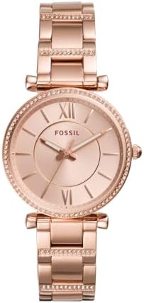 Fossil Womens Watch  Carlie Quartz Stainless Steel Three Hand Watch for Women