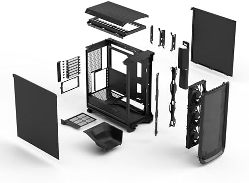 Fractal Design Meshify 3 Black Solid   Computer Case