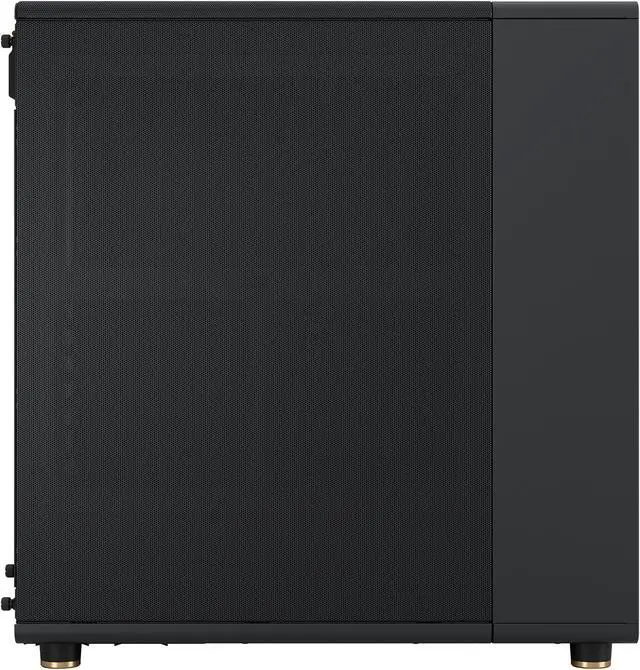 Fractal Design North ATX mATX Mid Tower PC Case   Charcoal Black Chassis with Walnut Front and Mesh Side Panel