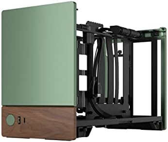 Fractal Design Terra Jade   Wood Walnut Front Panel   Small Form Factor   Mini ITX Gaming case   PCIe 4 0 Riser Cable   USB Type C   Anodized Aluminum Panels