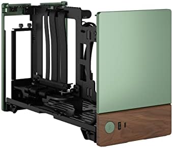 Fractal Design Terra Jade   Wood Walnut Front Panel   Small Form Factor   Mini ITX Gaming case   PCIe 4 0 Riser Cable   USB Type C   Anodized Aluminum Panels