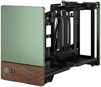 Fractal Design Terra Jade   Wood Walnut Front Panel   Small Form Factor   Mini ITX Gaming case   PCIe 4 0 Riser Cable   USB Type C   Anodized Aluminum Panels