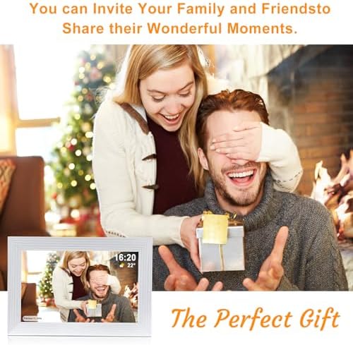 Frameo 10 1 Inch Smart WiFi Digital Photo Frame Digital Picture Frame with 16GB Storage & SD Slot  Electronic Picture Frame IPS Touch Screen with Auto Rotate  Frameo Digital Frame WiFi