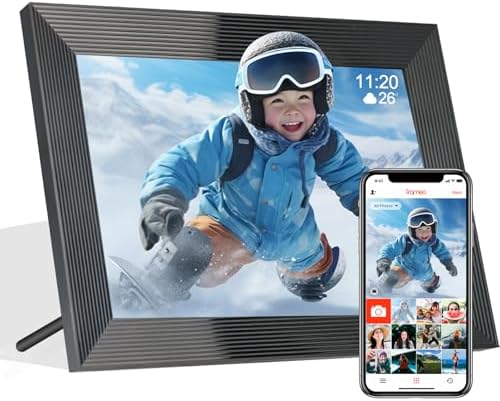 Frameo 10 1 Inch Smart WiFi Digital Photo Frame Digital Picture Frame with 16GB Storage & SD Slot  Electronic Picture Frame IPS Touch Screen with Auto Rotate  Frameo Digital Frame WiFi