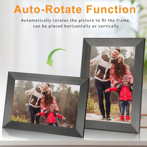 Frameo 10 1 Inch Smart WiFi Digital Photo Frame Digital Picture Frame with 16GB Storage & SD Slot  Electronic Picture Frame IPS Touch Screen with Auto Rotate  Frameo Digital Frame WiFi