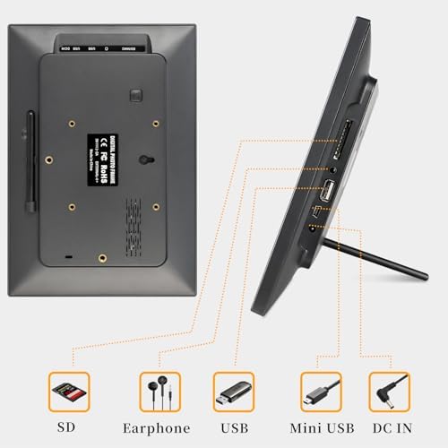 Frameo 10 1 Inch Smart WiFi Digital Photo Frame Digital Picture Frame with 16GB Storage & SD Slot  Electronic Picture Frame IPS Touch Screen with Auto Rotate  Frameo Digital Frame WiFi