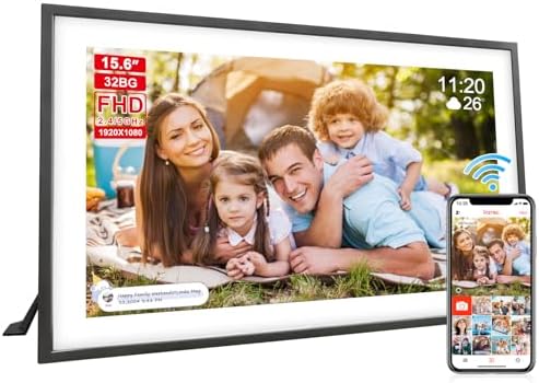 Frameo 10 1 Inch Smart WiFi Digital Photo Frame Digital Picture Frame with 16GB Storage & SD Slot  Electronic Picture Frame IPS Touch Screen with Auto Rotate  Frameo Digital Frame WiFi