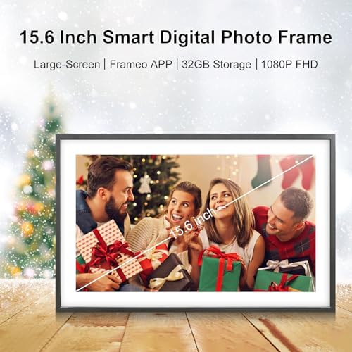 Frameo 10 1 Inch Smart WiFi Digital Photo Frame Digital Picture Frame with 16GB Storage & SD Slot  Electronic Picture Frame IPS Touch Screen with Auto Rotate  Frameo Digital Frame WiFi